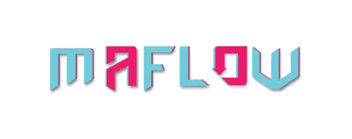 MaFlow Logo in Blue and Pink