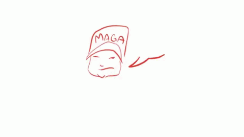 Maga Wall Thoughts GIF