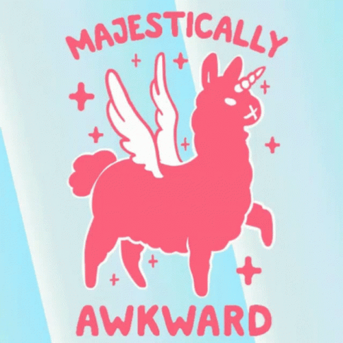 Magestically Awkward Llama GIF