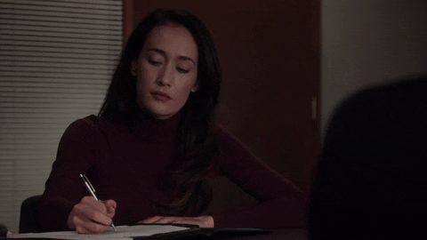 Maggie Q Noted GIF