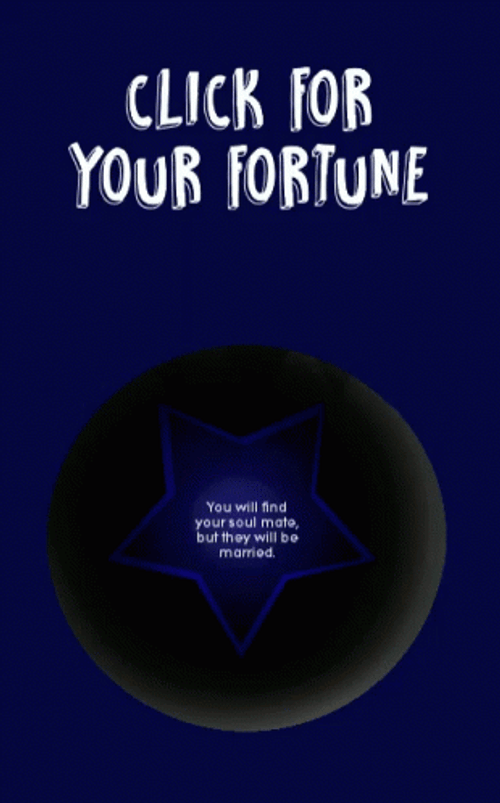 Magic 8 Ball Click Your Fortune GIF