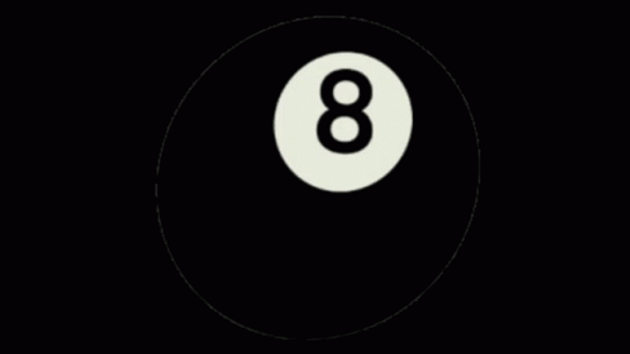 Magic 8 Ball Winking And Smiling GIF