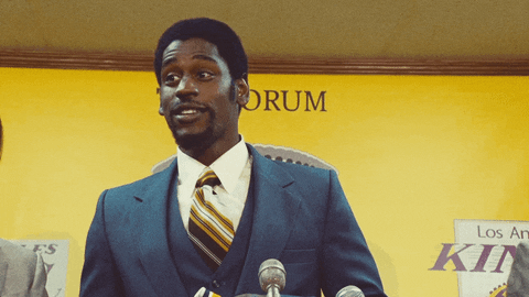 Magic Johnson Commenting GIF