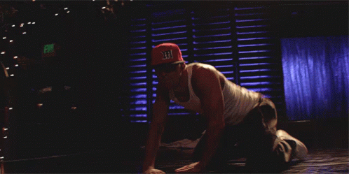 Magic Mike Floor Slide Hip Thrust GIF