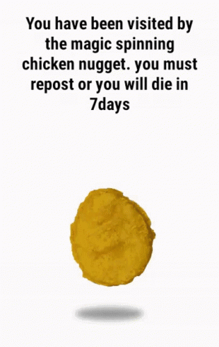 Magic Spinning Chicken Nugget Meme GIF
