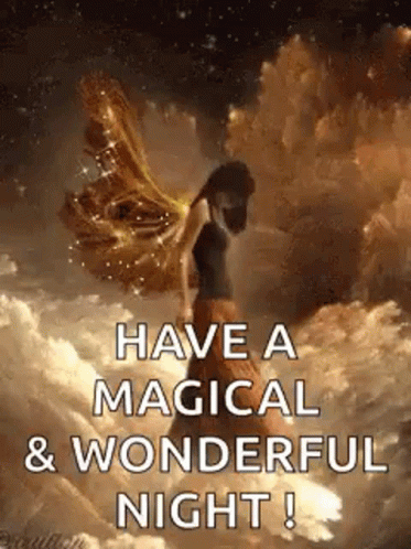 Magical Angel Have A Great Night GIF