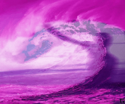 Magical Blue Wave Build Up GIF