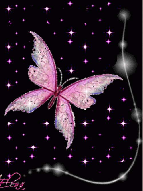 Magical Flying Butterfly Sparkling GIF