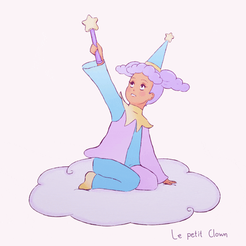 Magical Girl With Magic Wand GIF