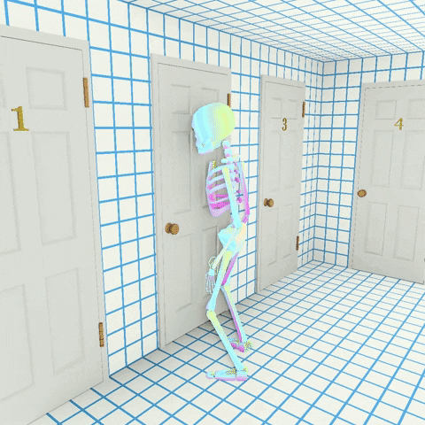 Magical Skeleton Wind Suck GIF