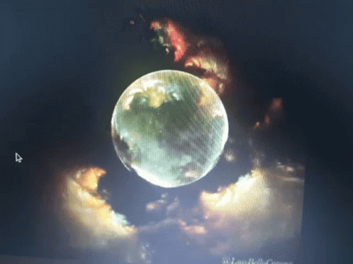 Magical Winter Full Moon GIF