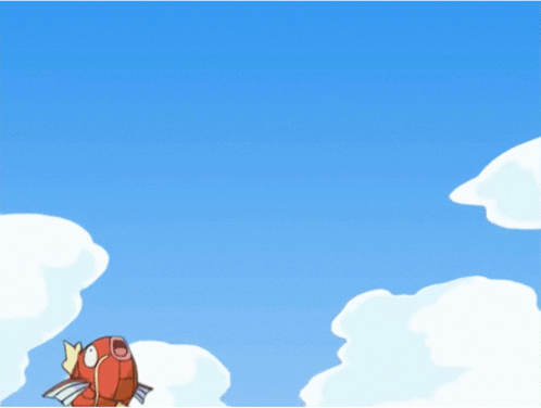 Magikarp Flying Toward James Pokemon GIF