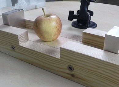 Magnet Attract Apple Smash Science Experiment GIF