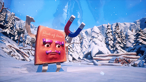 Magnet Book Of Love Winter It Takes Two Game GIF