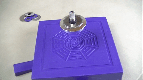 Magnet Spinning Levitation Science Physics GIF