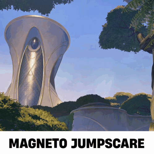 Magneto Jumpscare Tower GIF