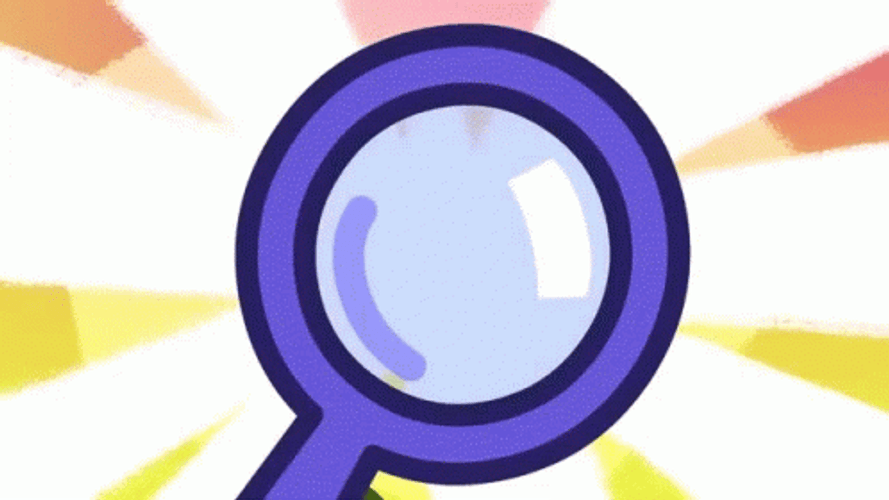 Magnifying Glass Green Cartoon Detective Investigates GIF
