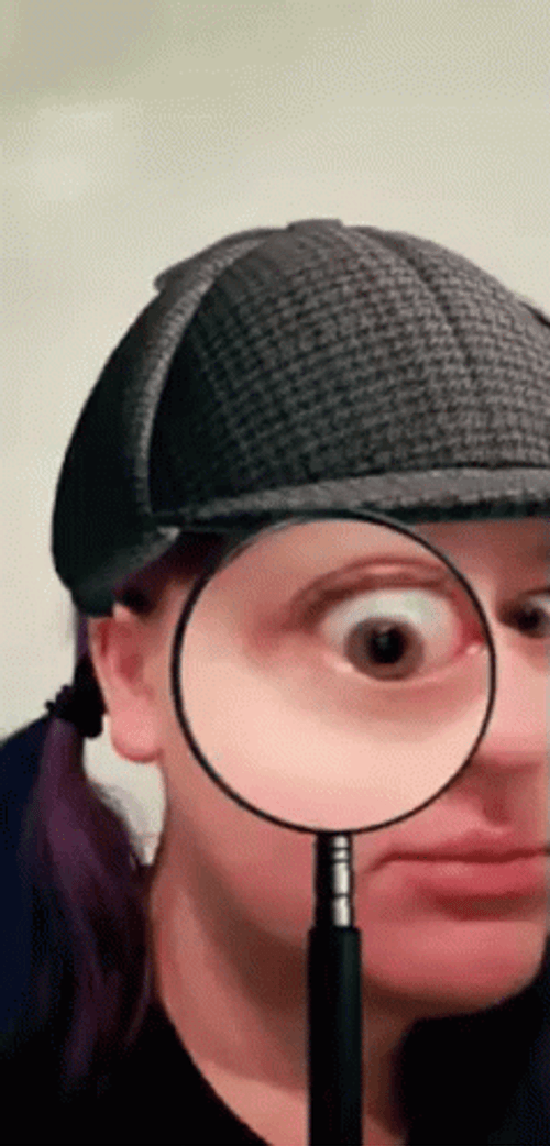 Magnifying Glass Magnify One Eye GIF