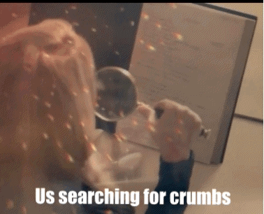 Magnifying Glass Us Searching For Crumbs GIF