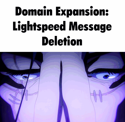 Mahito Domain Expansion Light Speed Message Deletion GIF