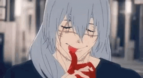 Mahito Finger Lick GIF