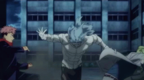 Mahito Got Spanked And Attacked GIF