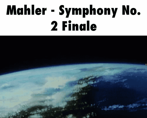 Mahler Symphony No. 2 Finale Poster Earth GIF