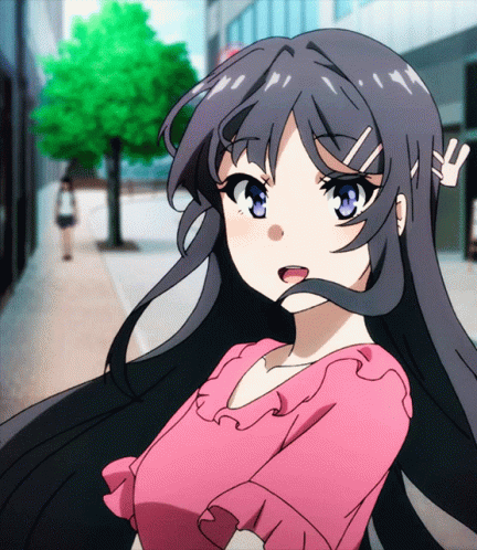 Smiling Mai Sakurajima GIF