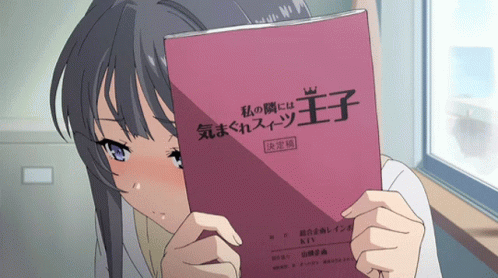 Embarrassed Mai Sakurajima Blushing GIF