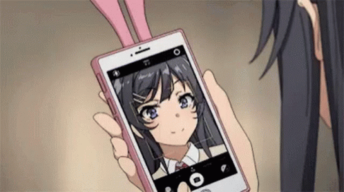 Mai Sakurajima Selfie GIF