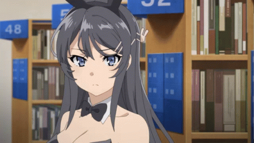 Mai Sakurajima Eye Roll GIF
