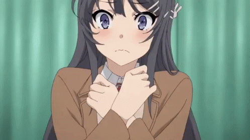 Shy Mai Sakurajima Blushing GIF