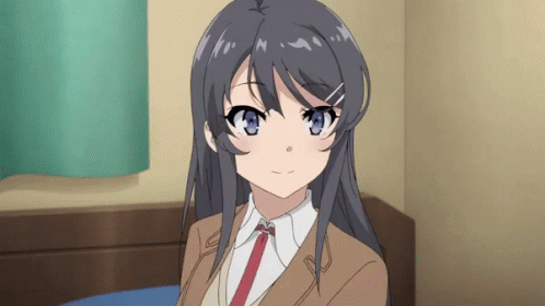 Mai Sakurajima Head Nod GIF