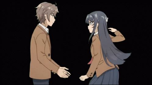 Mai Sakurajima Slap Sakuta Azusagawa GIF