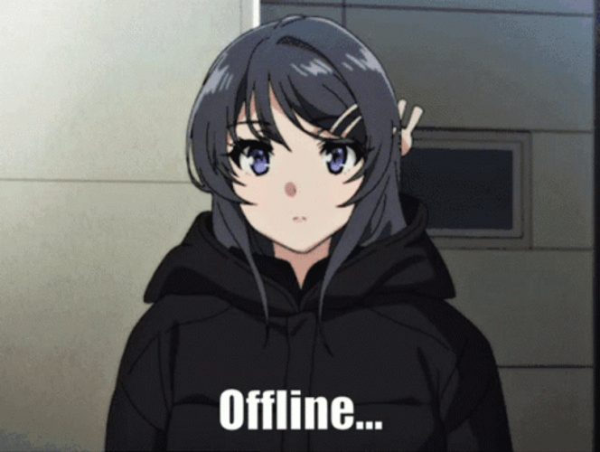 Mai Sakurajima On Hoodie Offline GIF