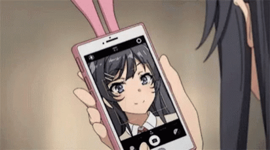 Mai Sakurajima Selfie GIF