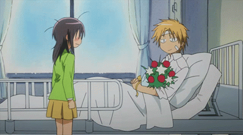 Maid Sama Misaki And Takumi At Hospital GIF