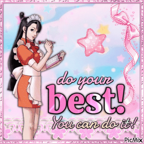 Maid Saying Do Your Best