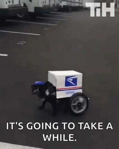 Mailing Delivery Truck Dog Meme GIF