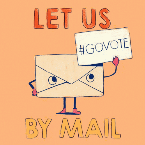 Mailing Envelope Animated Go Vote GIF