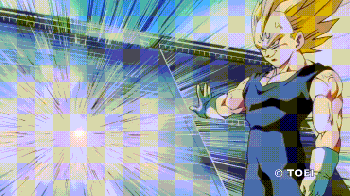 Majin Vegeta Destructive Power GIF