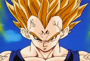 Majin Vegeta Full Strength GIF