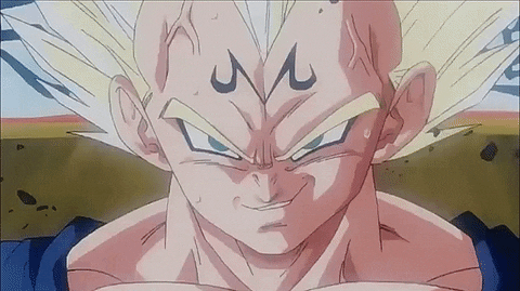 Majin Vegeta Grinning GIF