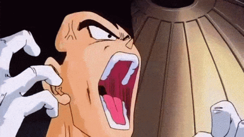 Majin Vegeta Headache GIF
