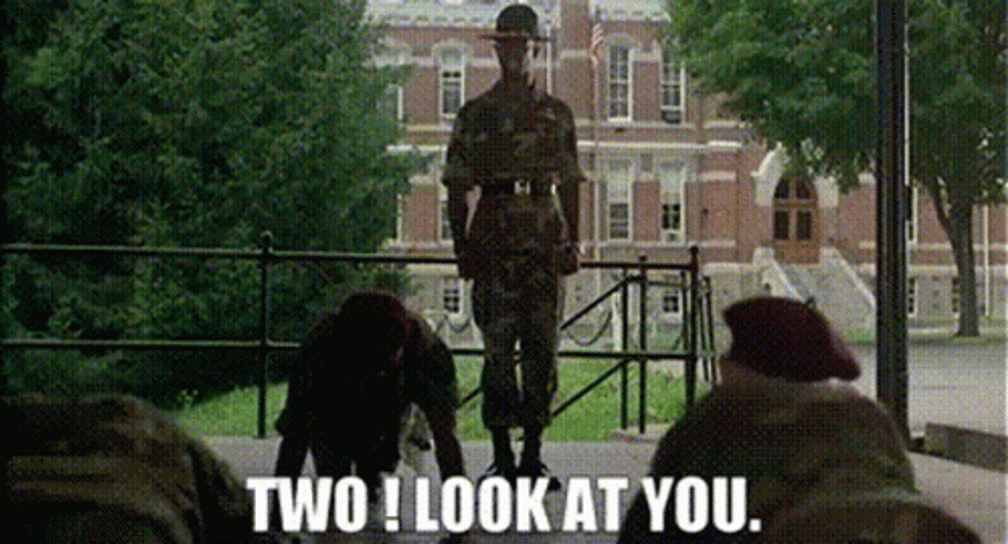 Major Benson Payne Push Up Look At You GIF