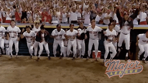 Major League Marbles Cheering With Crowd GIF
