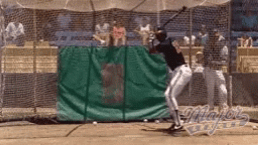 Major League Pedro Cerrano Strike GIF