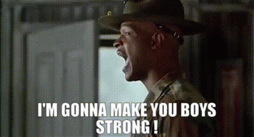 Major Payne Making Boys Strong GIF