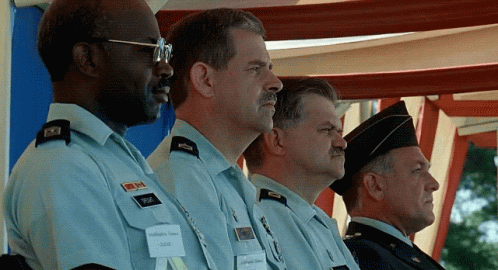 Military Men In Sync Feet Tapping Major Payne GIF