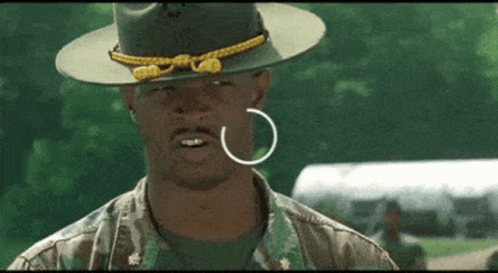 Major Payne Confronting Cadet Alex Stone GIF